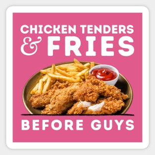 Chicken Tenders and Fries Before Guys Sticker